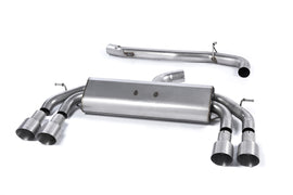 Audi S3 8V/8V.2 Sportback Non GPF - Non-Valved & Non-Resonated (Louder) Cat-Back Race Exhaust System with Quad Round Titanium Trims