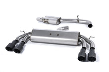 Load image into Gallery viewer, Audi S3 8V/8V.2 Sportback Non GPF - Non-Valved &amp; Resonated (Quieter) Cat-Back Race Exhaust System with Quad Round Cerakote Black Trims