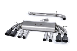 Audi S3 8V/V.2 - Non-Valved & Non-Resonated (Louder) Cat-Back Race Exhaust System with  Quad Round Titanium Trims