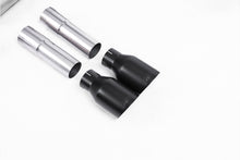 Load image into Gallery viewer, Audi S3 8V/V.2 - Non-Valved &amp; Non-Resonated (Louder) Cat-Back Race Exhaust System with Quad Round Cerakote Black Trims