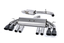 Load image into Gallery viewer, Audi S3 8V/V.2 - Non-Valved &amp; Resonated (Quieter) Cat-Back Race Exhaust System with Quad Oval Cerakote Black Trims