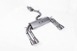 Audi S3 8V/V.2 - Non-Valved & Resonated (Quieter) Cat-Back Race Exhaust System with Quad Oval Polished Trims