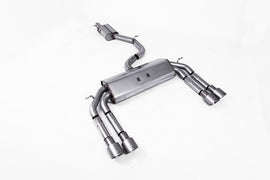 Audi S3 8V/V.2 - Non-Valved & Resonated (Quieter) Cat-Back Race Exhaust System with Quad Round Titanium Trims