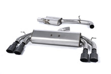 Load image into Gallery viewer, Audi S3 8V/8V.2 Sportback Non GPF - Non-Valved &amp; Resonated (Quieter) Cat-Back Race Exhaust System with Quad Oval Cerakote Black Trims