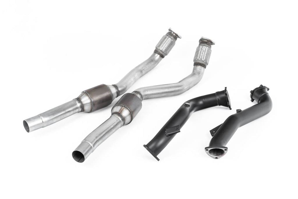 Large Bore Downpipes with Hi-Flow Sports Catalysts For Milltek Cat-Back (Audi C7 RS6/RS7/S6/S7)