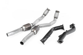 Large Bore Downpipes with Hi-Flow Sports Catalysts For Milltek Cat-Back (Audi C7 RS6/RS7/S6/S7)