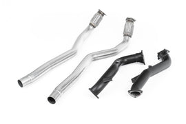 Large Bore Downpipes with Catalyst Bypass Pipes For Milltek Cat-Back (Audi C7 RS6/RS7/S6/S7)