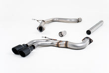 Load image into Gallery viewer, Audi A3 2.0 TDI MQB - Non-Resonated (Louder) Cat-Back Exhaust System with Cerakote Black Trims
