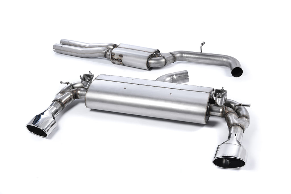 Audi RS3 8V Pre Facelift - Valved &amp; Resonated (Quieter) Cat-Back Exhaust System with Polished Oval Trims
