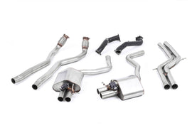 Audi RS6/RS7 C7 - Non-Resonated (Louder) Complete Exhaust System with Catalyst Bypass - Uses OE Trims