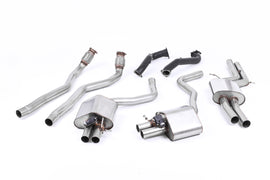 Audi RS6/RS7 C7 - Road+ Complete Exhaust System with Catalyst Bypass - Uses OE Trims