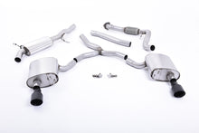 Load image into Gallery viewer, Audi A4 2.0 B9 Quattro - Road+ Part Resonated Cat-Back Exhaust System with Dual GT-100 Cerakote Black Trims