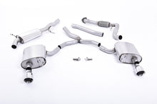 Load image into Gallery viewer, Audi A4 2.0 B9 Quattro - Road+ Part Resonated Cat Back Exhaust System with Dual GT-100 Polished Trims