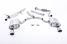 Load image into Gallery viewer, Audi A4 2.0 B9 Quattro - Road+ Part Resonated Cat Back Exhaust System with Dual GT-100 Titanium Trims