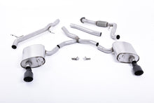 Load image into Gallery viewer, Audi A4 2.0 B9 Quattro - Non-Resonated (Louder) Cat-Back Exhaust System with Dual GT-100 Cerakote Black Trims