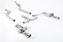 Load image into Gallery viewer, Audi A4 2.0 B8 S line (Manual) - Non-Resonated (Louder) Cat-Back Exhaust System with Duel Outlet GT100 Trims