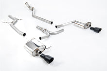 Load image into Gallery viewer, Audi A4 2.0 B8 S line (Manual) - Non-Resonated (Louder) Cat-Back Exhaust System with Dual-outlet Cerakote Black Trims
