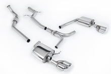 Load image into Gallery viewer, Audi A4 2.0 B8 S line (Tiptronic) - Non-Resonated (Louder) Cat-Back Exhaust System with Quad-outlet GT80 Trims