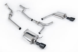Audi A4 2.0 B8 S line (Tiptronic) - Non-Resonated (Louder) Cat-Back Exhaust System with Dual-outlet GT100 Trims