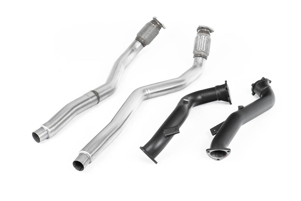 Large Bore Downpipes with Catalyst Bypass Pipes For OE Cat-Back (Audi C7 RS6/RS7/S6/S7)