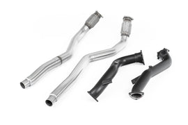 Large Bore Downpipes with Catalyst Bypass Pipes For OE Cat-Back (Audi C7 RS6/RS7/S6/S7)