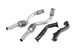 Large Bore Downpipes with Hi-Flow Sports Catalysts For OE Cat-Back (Audi C7 RS6/RS7/S6/S7)