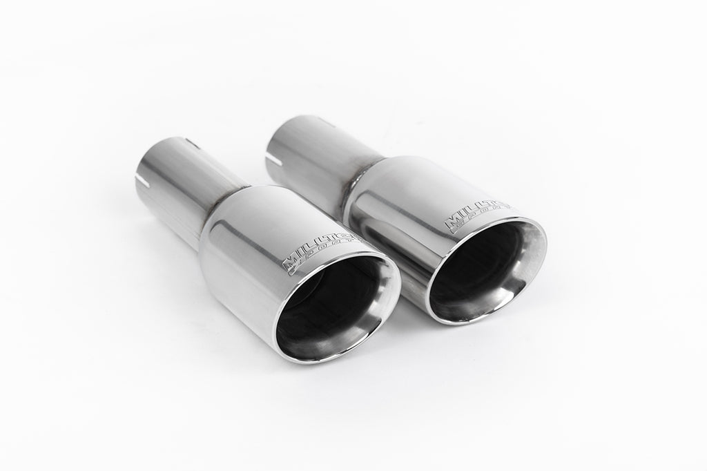 Audi A3 2.0T FSI - Resonated (Quieter) Cat-Back Exhaust System with GT-80 Polished Trims