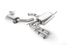 Load image into Gallery viewer, Audi A3 2.0T FSI - Resonated (Quieter) Cat-Back Exhaust System with Smaller Volume Rear Silencer and GT-80 Polished Trims