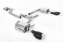 Load image into Gallery viewer, Audi A4 3.0 TDI B8/Audi A5 (Multitronic) - Cat-Back Exhaust System with Cerakote Black Quad Outlet Trims (requires S-Line Valance)