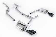Load image into Gallery viewer, Audi A4 2.0 B8 S line (Tiptronic) - Non-Resonated (Louder) Cat-Back Exhaust System with Quad-outlet Cerakote Black Trims