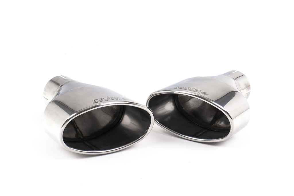 Audi TTRS MK3 Quattro - Resonated (Quieter) Cat-Back Exhaust System with Polished Oval Trims