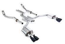 Load image into Gallery viewer, Audi S6 C7/S7 Sportback - Non-Resonated (Louder) Cat-Back Exhaust System with Cerakote Black Trims