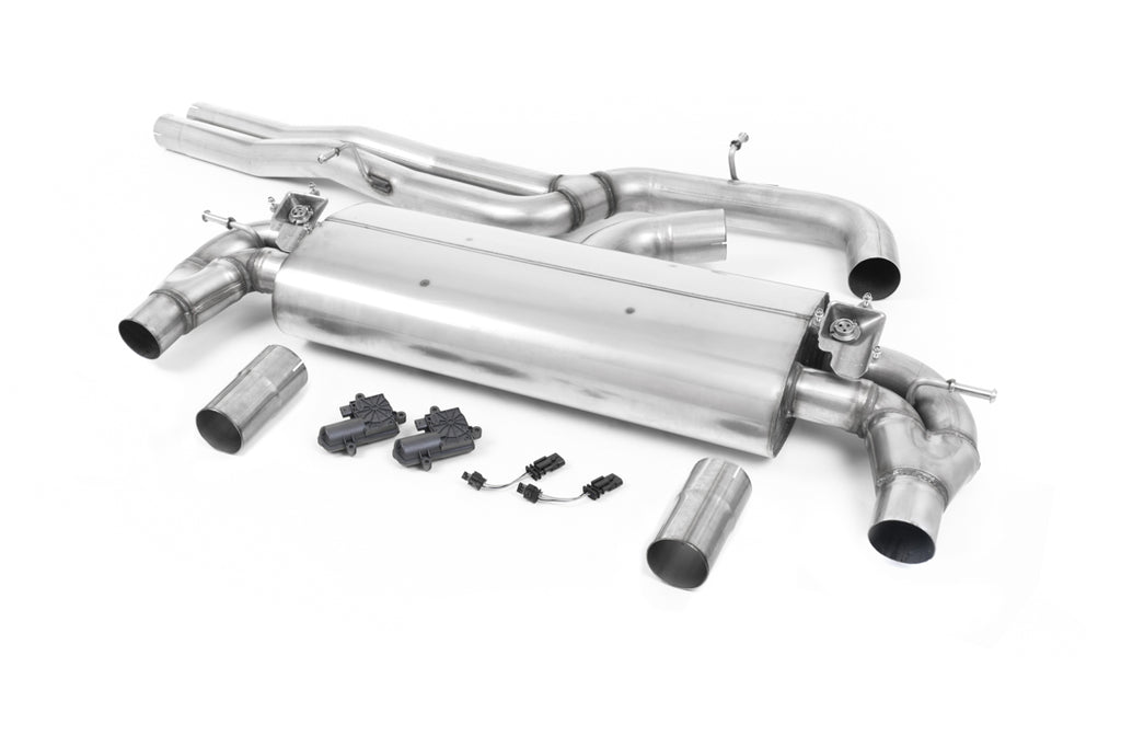Audi RS3 8V - Non-Resonated (Louder) Cat-Back Exhaust System with Polished Oval Trims