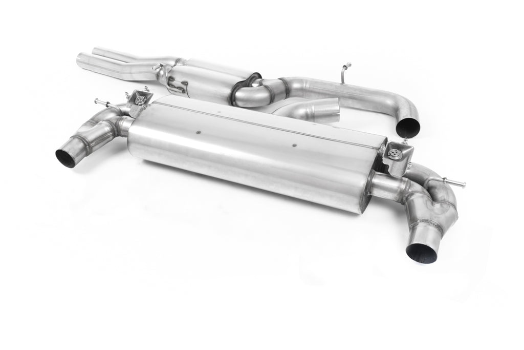 Audi RS3 8V Facelift - Resonated (Quieter) Cat-Back Exhaust System with Cerakote Black Trims