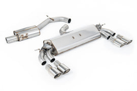 Audi S3 8V.2 Sportback - Resonated (Quieter) GPF/OPF-Back Exhaust System with Quad Oval Polished Trims