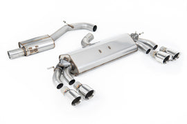Audi S3 8V.2 Sportback - Resonated (Quieter) GPF/OPF-Back Exhaust System with Quad Round Polished Trims