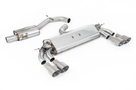 Audi S3 8V.2 Sportback - Resonated (Quieter) GPF/OPF-Back Exhaust System with Quad Round Titanium Trims