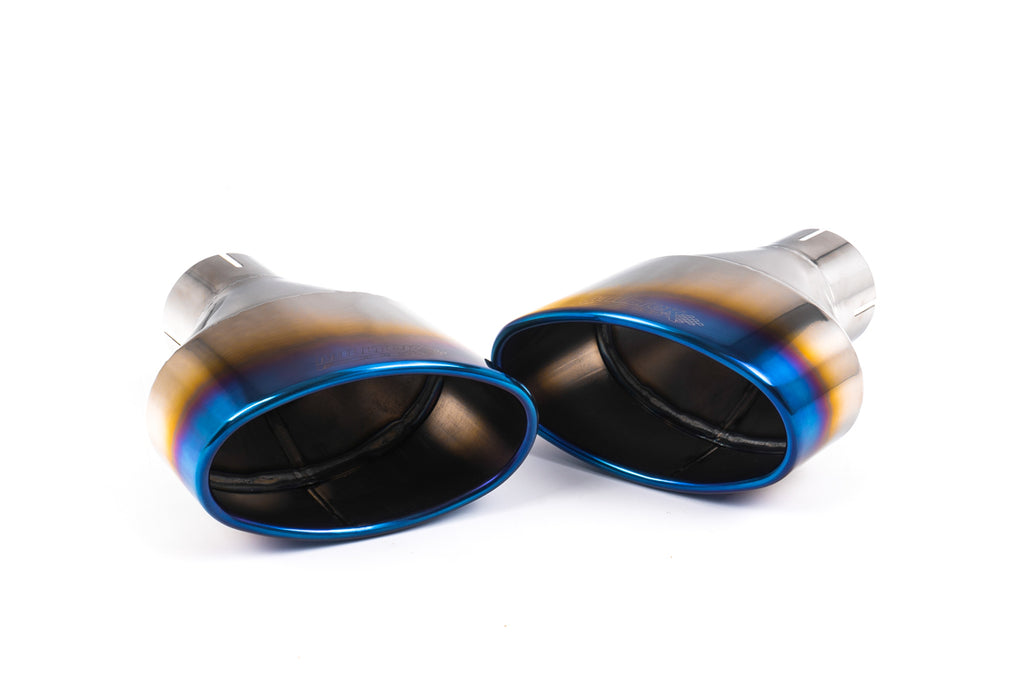 Audi RS3 8V Facelift - Resonated (Quieter) Cat-Back Exhaust System with Burnt Titanium Trims