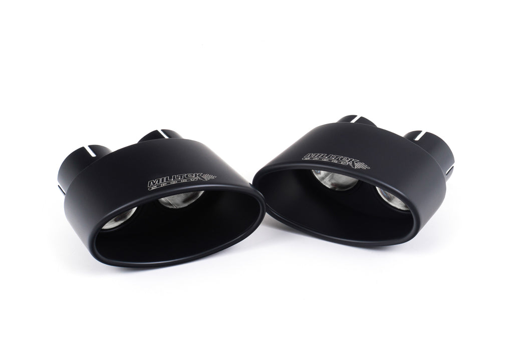Audi RS5 B9 GPF Models - Road+ Cat-Back Exhaust System with Cerakote Black Oval Trims