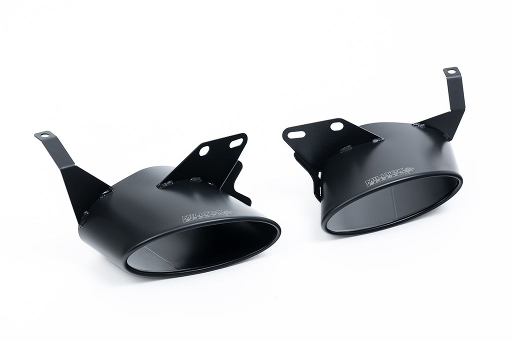 Audi RS6/RS7 C8 - Front Silencer Back System (Twin 80mm) with Cerakote Black Oval Trims