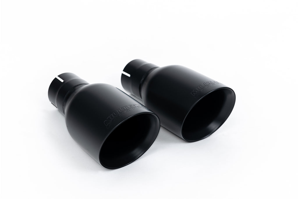Audi S4 B6 - Non-Resonated (Louder) Cat-Back Exhaust System with GT-100 Cerakote Black Trims