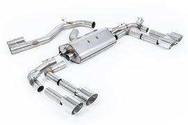Audi S3 8Y - Part-Resonated Cat-Back Exhaust System with GT-115 Polished Tips