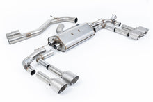 Load image into Gallery viewer, Audi S3 8Y - Part-Resonated Cat-Back Exhaust System with GT-115 Brushed Titanium Tips