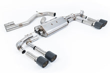 Load image into Gallery viewer, Audi S3 8Y - Part-Resonated Cat-Back Exhaust System with JET-115 Carbon Tips