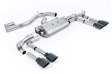 Load image into Gallery viewer, Audi S3 8Y - Part-Resonated Cat-Back Exhaust System with Cerakote Black Oval Trims