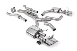 Audi RS6/RS7 C8 - Resonated (Quieter) Cat Back Back System with Polished Oval Trims