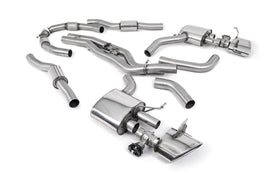 Audi RS6/RS7 C8 - Resonated Cat Back System (Twin 80mm) with Polished Oval Trims