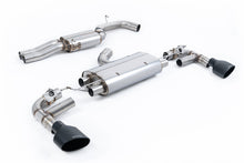 Load image into Gallery viewer, Audi TTRS MK3 Quattro - 80mm Resonated (Quieter) Cat-Back Exhaust System with Cerakote Black Trims