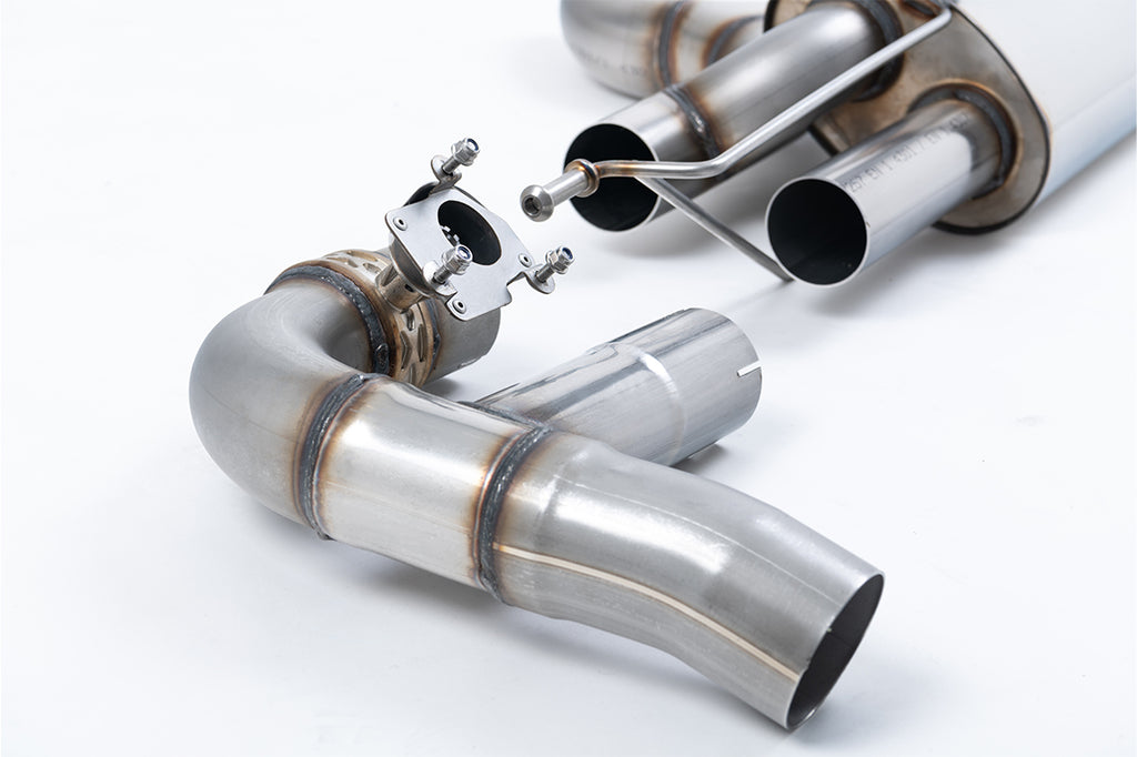 Audi RS3 8V Facelift - 80MM Non-Resonated Race (Loudest) Cat-Back Exhaust System with Cerakote Black Trims