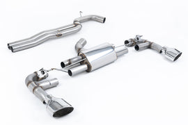 Audi RS3 8V Facelift - 80MM Non-Resonated Race (Loudest) Cat-Back Exhaust System with Polished Trims